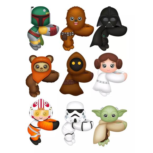 New Lot of 3 Disney Star Wars Cutie Cuff New Sealed - Picture 6 of 6